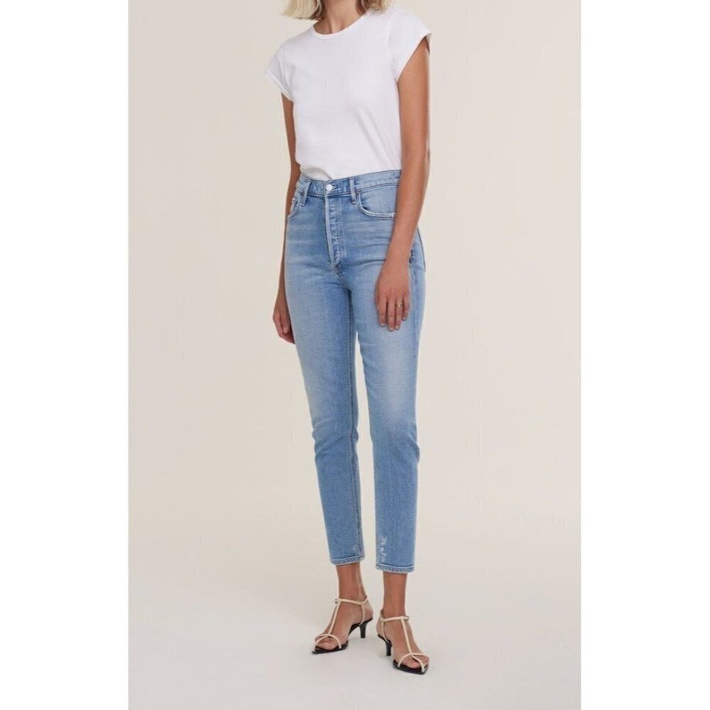 AGOLDE Nico High Rise Slim Fit Denim Jeans in Embark Size 27 NWT $183